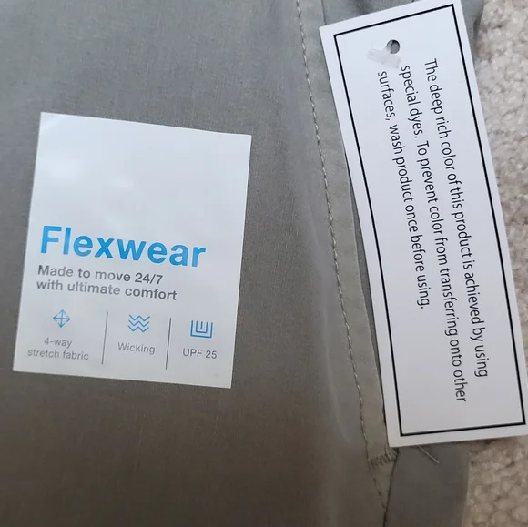 NWT Sonoma Light Gray Flat Front Shorts. - Size 34 - Picture 5 of 6